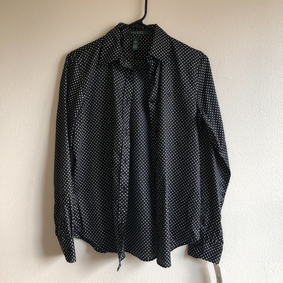 Ralph Lauren Polka-dot Button Down NWT - Picture 8 of 8